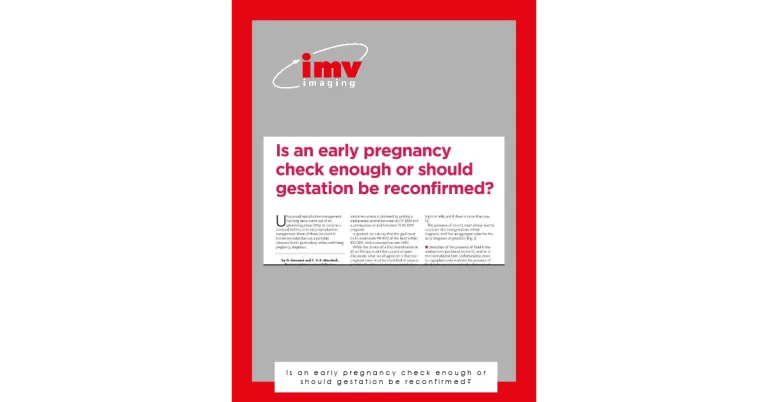 Is an early pregnancy check enough or should gestation be reconfirmed 768x402